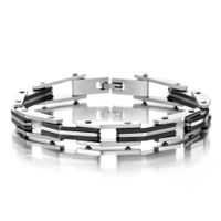 Hip-hop Geometric Titanium Steel Plating Bracelets main image 5