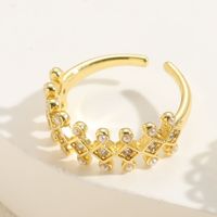 Ig-stil Französische Art Einfarbig Sterling Silber Inlay Künstliche Perlen Zirkon Offener Ring main image 10