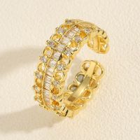 Ig-stil Französische Art Einfarbig Sterling Silber Inlay Künstliche Perlen Zirkon Offener Ring main image 6