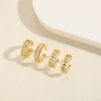 Ig Style French Style Solid Color Sterling Silver Inlay Artificial Pearls Zircon Open Rings main image 8