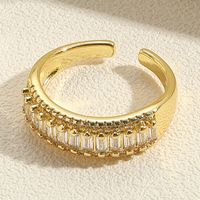 Ig-stil Französische Art Einfarbig Sterling Silber Inlay Künstliche Perlen Zirkon Offener Ring sku image 6