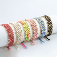 Simple Style Solid Color Alloy Knitting Unisex Bracelets main image 1