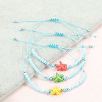 Beach Starfish Glass Beaded Unisex Drawstring Bracelets main image 4