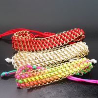 Simple Style Solid Color Alloy Knitting Unisex Bracelets main image 4