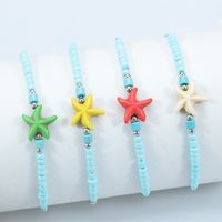 Beach Starfish Glass Beaded Unisex Drawstring Bracelets main image 5