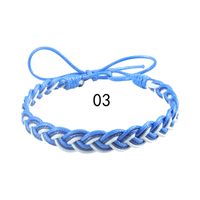 Simple Style Color Block Wax Line Unisex Bracelets sku image 3