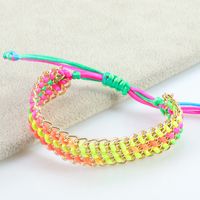 Simple Style Solid Color Alloy Knitting Unisex Bracelets sku image 4