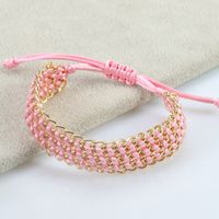 Simple Style Solid Color Alloy Knitting Unisex Bracelets sku image 6