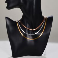 Hip-hop Multicolor Stainless Steel Plating Three Layer Necklace main image 5
