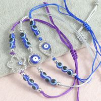Ethnischer Stil Teufels Auge Gemischte Materialien Perlen Unisex Kordelzug Armbänder main image 3