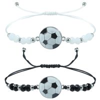 Sports Football Alloy Beaded Unisex Drawstring Bracelets main image 1