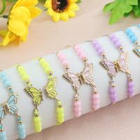 Simple Style Butterfly Alloy Beaded Couple Drawstring Bracelets main image 1