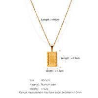 304 Stainless Steel Simple Style Classic Style Indentation Sun Moon Pendant Necklace main image 2