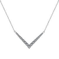 Simple Style Water Droplets Heart Shape Butterfly Sterling Silver Inlay Zircon Necklace sku image 9