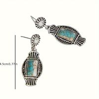 1 Pair Ethnic Style Colorful Alloy Drop Earrings main image 2