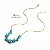 Simple Style Irregular Stainless Steel Natural Stone Necklace main image 2
