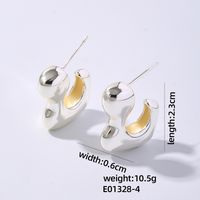 1 Pair Simple Style Geometric Plating Stainless Steel Hoop Earrings Drop Earrings sku image 7