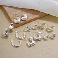 1 Pair Simple Style Geometric Plating Stainless Steel Hoop Earrings Drop Earrings main image 1