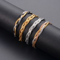 Ig Style Simple Style Geometric Stainless Steel Plating Bracelets main image 1