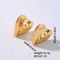 1 Pair Simple Style Geometric Plating Stainless Steel Hoop Earrings Drop Earrings main image 5