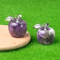 Cute Apple Natural Stone Polishing Crystal Charms sku image 13