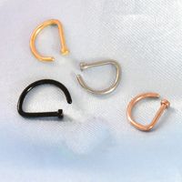 أسلوب بسيط اللون الصامد نحاس خاتم الأنف حلية تلبس في الأنف بكميات كبيرة main image 3
