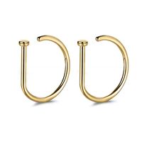Simple Style Solid Color Copper Nose Ring In Bulk sku image 2