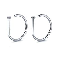 Simple Style Solid Color Copper Nose Ring In Bulk sku image 1