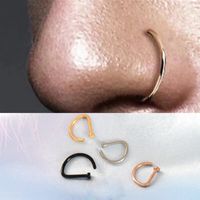 Simple Style Solid Color Copper Nose Ring In Bulk main image 5