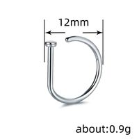 Simple Style Solid Color Copper Nose Ring In Bulk main image 2