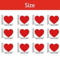 Valentine's Day Sweet Heart Shape Paper Party Date Festival sku image 1