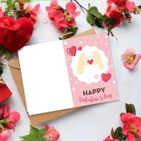 Valentinstag Süß Süss Herzform Papier Täglich Datum Festival Umschlag main image 4