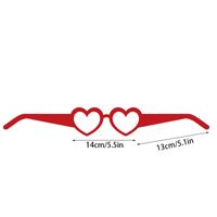 Valentine's Day Cute Sweet Heart Shape Paper Party Glasses main image 2