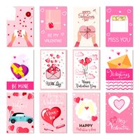 Valentine's Day Cute Sweet Heart Shape Paper Daily Date Festival Envelope main image 3