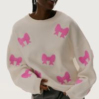 Women's Sweater Long Sleeve Sweaters & Cardigans Streetwear Heart Shape main image 3
