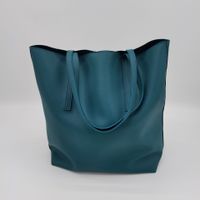 Women's Large Pu Leather Solid Color Basic Vintage Style Dumpling Shape Magnetic Buckle Shoulder Bag Tote Bag sku image 1