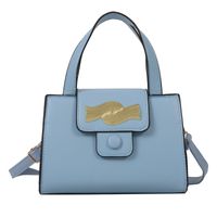 Women's Medium Pu Leather Solid Color Elegant Basic Vintage Style Square Magnetic Buckle Handbag Crossbody Bag Square Bag sku image 4