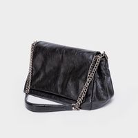 Women's Medium Pu Leather Solid Color Vintage Style Streetwear Square Magnetic Buckle Shoulder Bag Underarm Bag main image 1