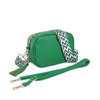 Women's Small Pu Leather Solid Color Basic Vintage Style Square Zipper Shoulder Bag Crossbody Bag Square Bag sku image 5