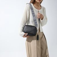 Women's Small Pu Leather Solid Color Basic Vintage Style Square Zipper Shoulder Bag Crossbody Bag Square Bag main image 3