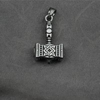 Retro Hammer Titanium Steel Men's Pendant Necklace Necklace Pendant sku image 1