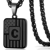 Simple Style Letter 201 Stainless Steel Iron Plating Unisex Pendant Necklace sku image 3