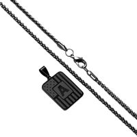 Simple Style Letter 201 Stainless Steel Iron Plating Unisex Pendant Necklace main image 4