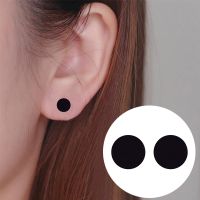 1 Pair Simple Style Round Stainless Steel Ear Studs main image 4