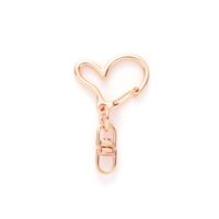 Cute Heart Shape Alloy Unisex Bag Pendant Keychain sku image 4
