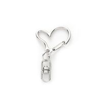 Cute Heart Shape Alloy Unisex Bag Pendant Keychain sku image 2