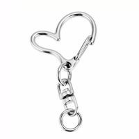 Cute Heart Shape Alloy Unisex Bag Pendant Keychain main image 5