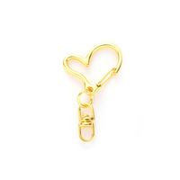 Cute Heart Shape Alloy Unisex Bag Pendant Keychain sku image 1