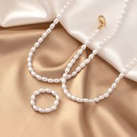 Elegant Retro Pearl Imitation Pearl Alloy Women's Rings Bracelets Necklace main image 4