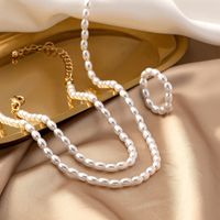 Elegant Retro Pearl Imitation Pearl Alloy Women's Rings Bracelets Necklace main image 5